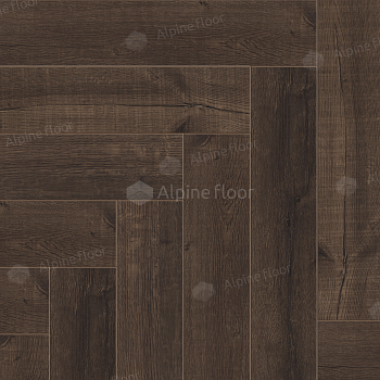 Кварцвиниловая плитка (Елочка) Alpine Floor Легкий паркет (Light Parquet) Дуб Альферац ЕСО 13-22